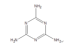 三聚氰胺的化学结构式